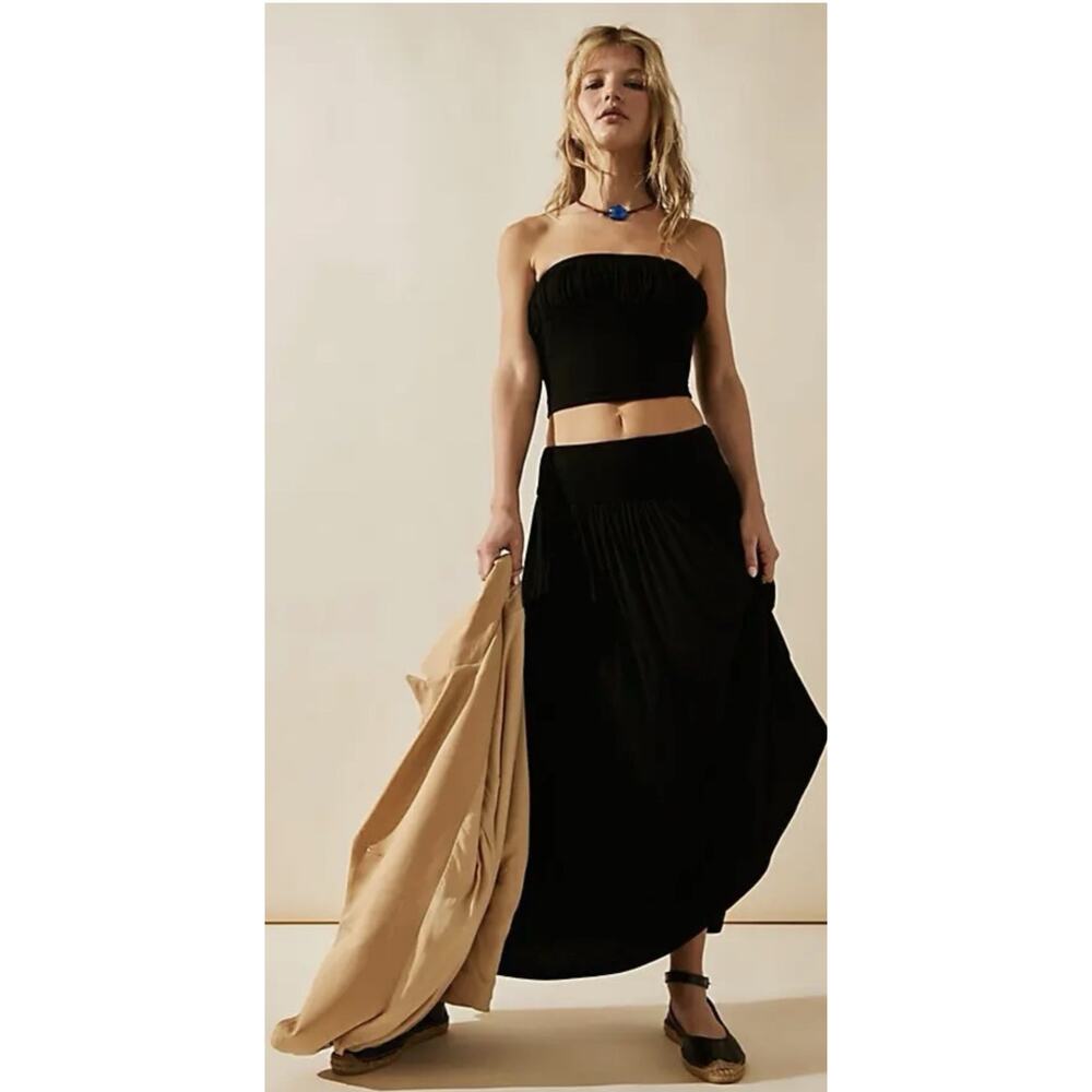 NWT FREE PEOPLE Beach Serenity Set Black Size Small